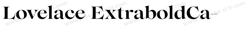 Lovelace ExtraboldCa字体转换